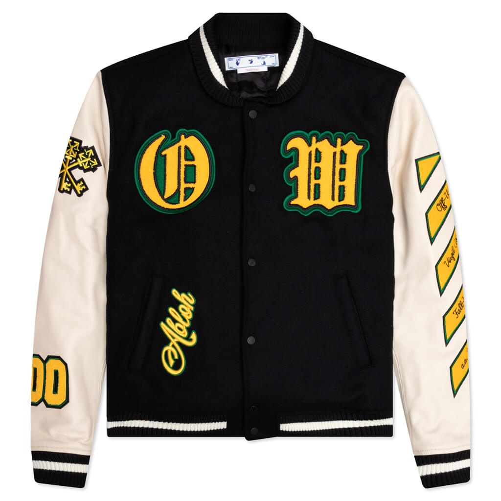 GRAPHICS LEATHER VARSITY - BLACK/YELLOW - 1