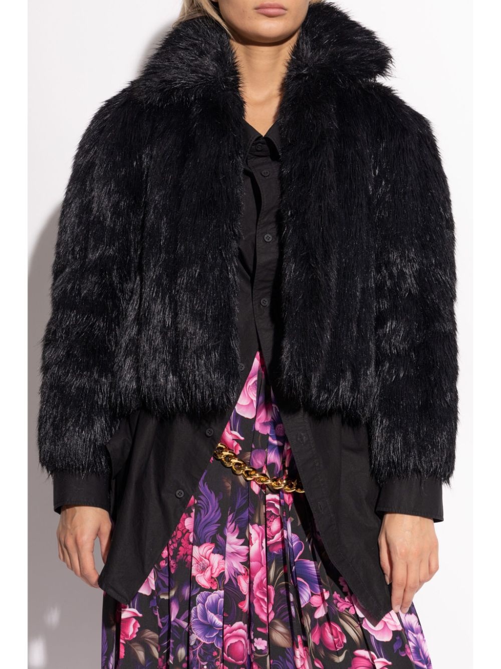 faux-fur jacket - 3