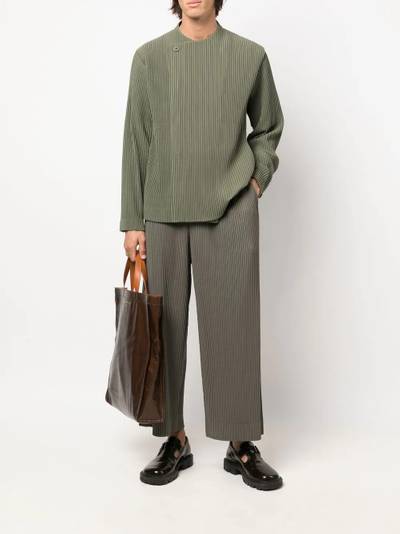 ISSEY MIYAKE ribbed lightweight jacket outlook