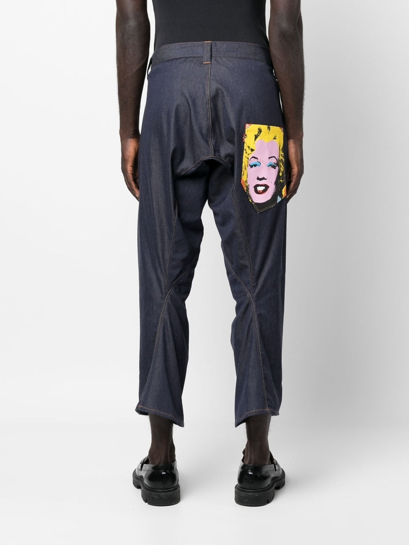 Junya Watanabe MAN DROP-CROTCH CROPPED JEANS outlook