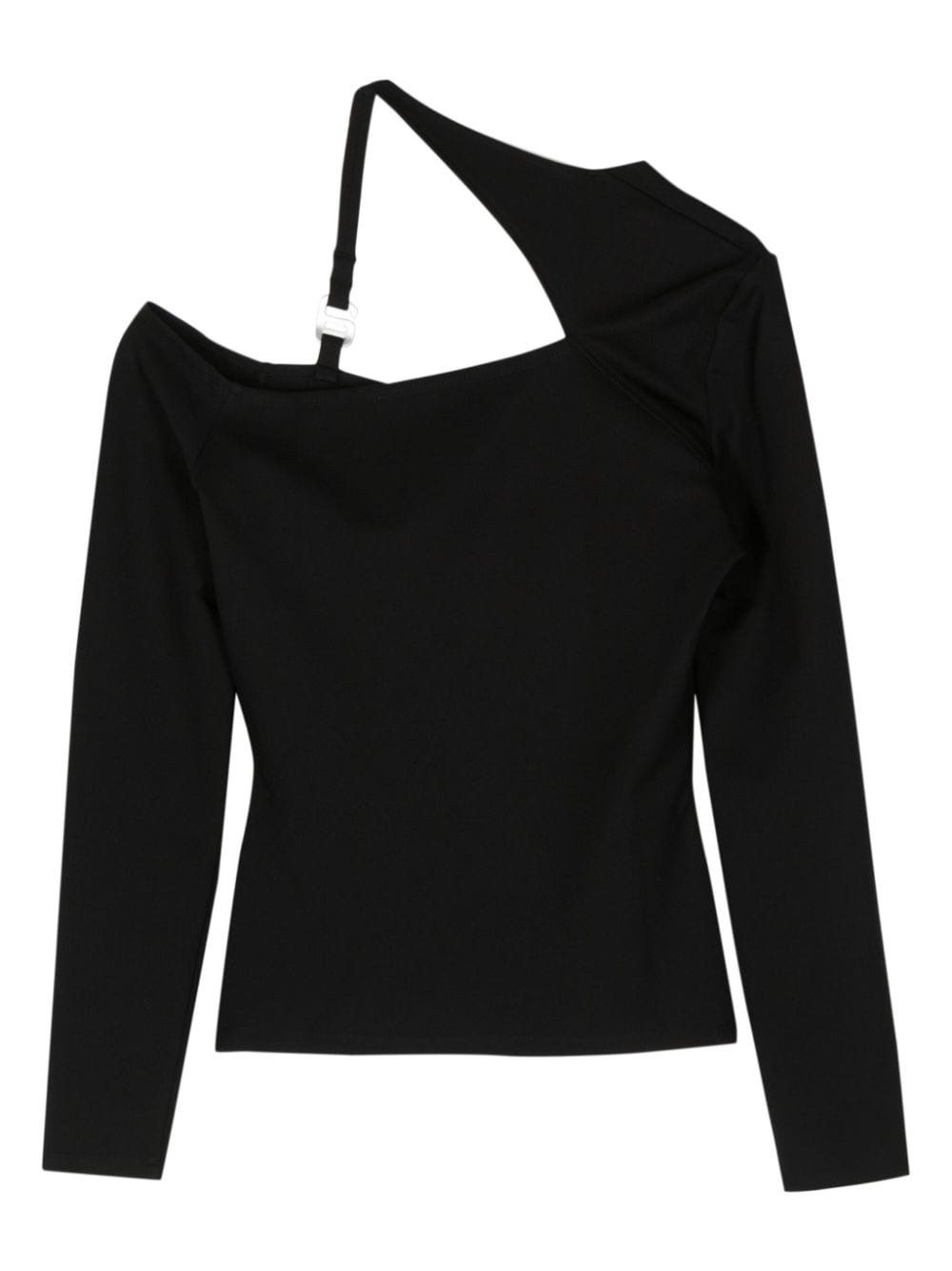open-shoulder long-sleeve top - 2