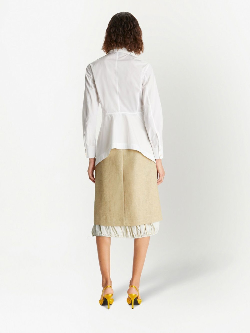 peplum cotton-poplin shirt 3