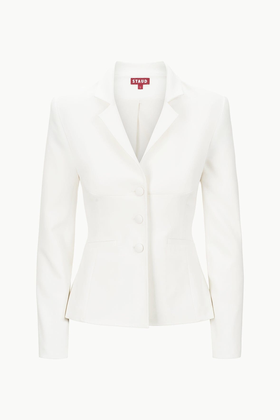 STAUD CARSON BLAZER IVORY NEW - 1