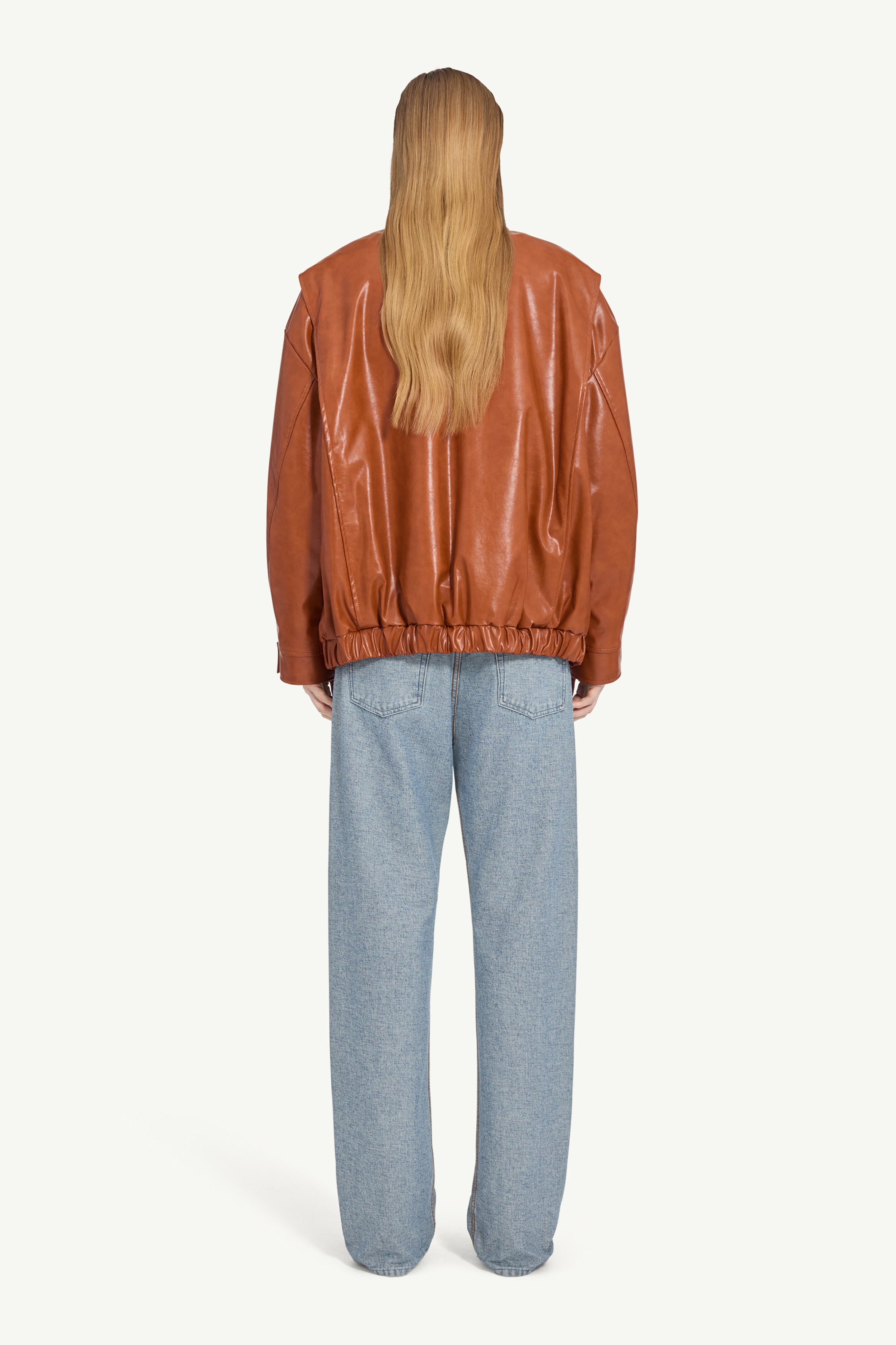 Faux leather jacket - 4