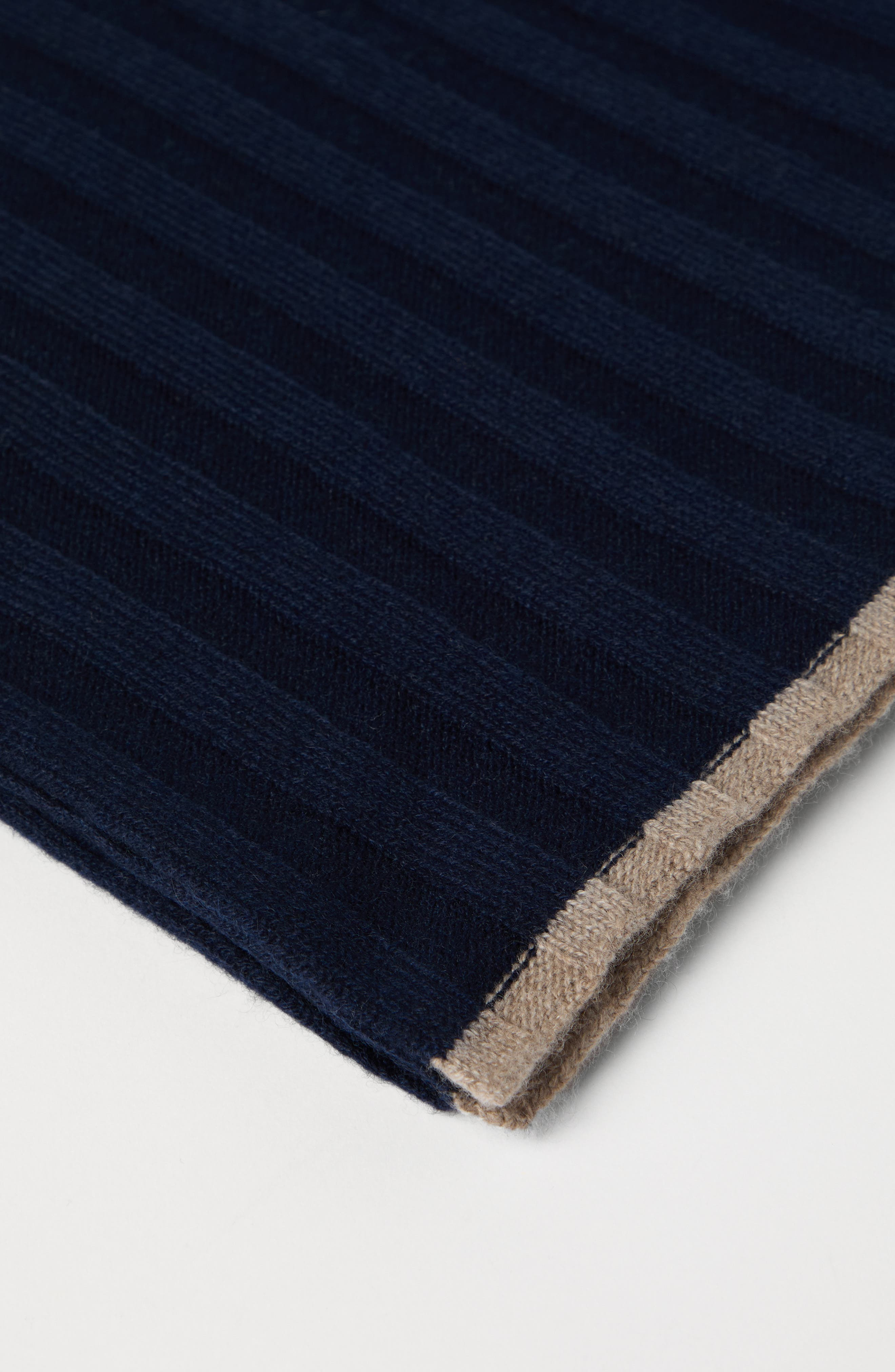 Brunello Cucinelli Cashmere scarf in Navy Blue at Nordstrom - 3