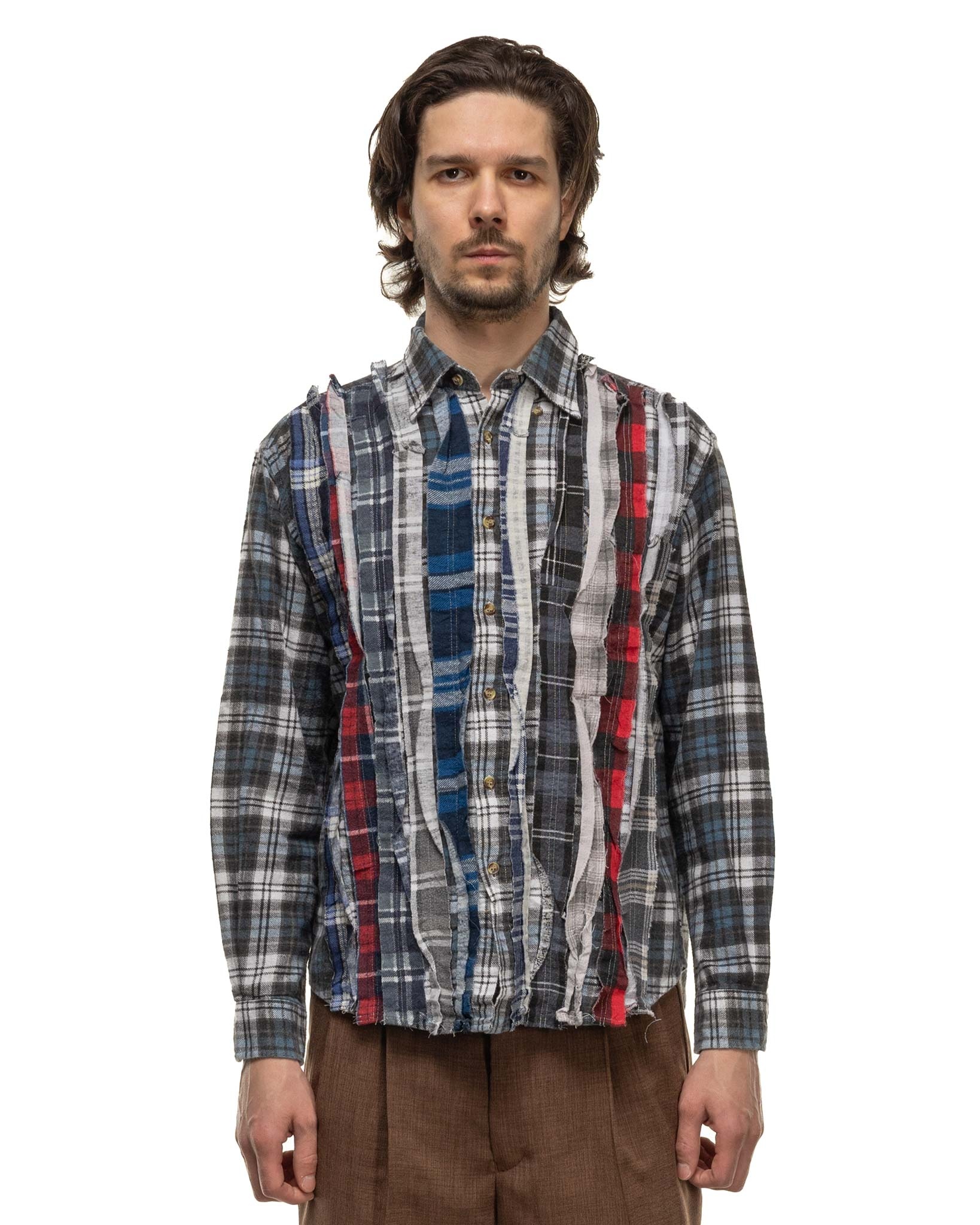 Rebuild by Needles Flannel Shirt -> Ribbon Shirt Assorted - 4
