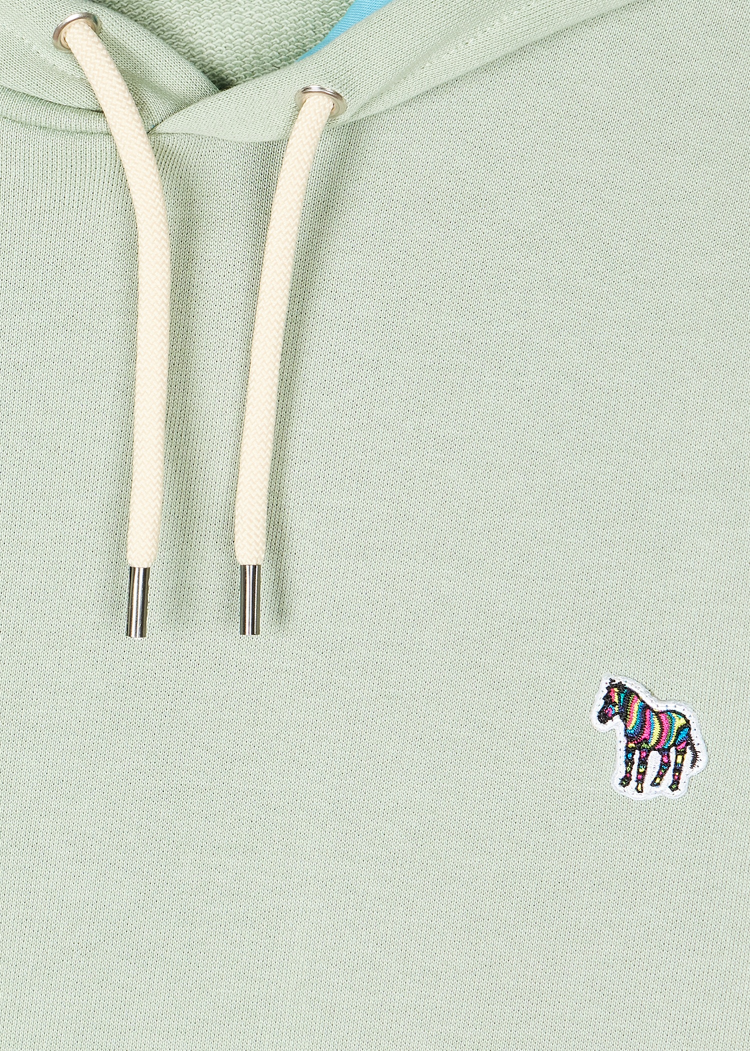 Sage Green Zebra Logo Organic Cotton Hoodie - 2