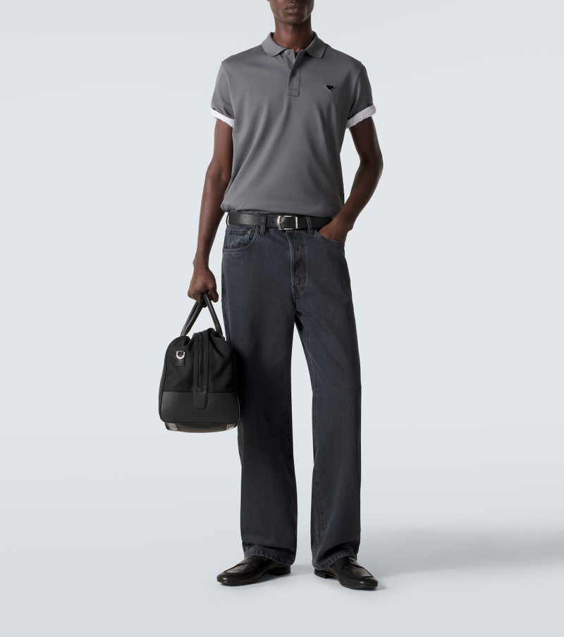Prada Cotton piqué polo shirt outlook