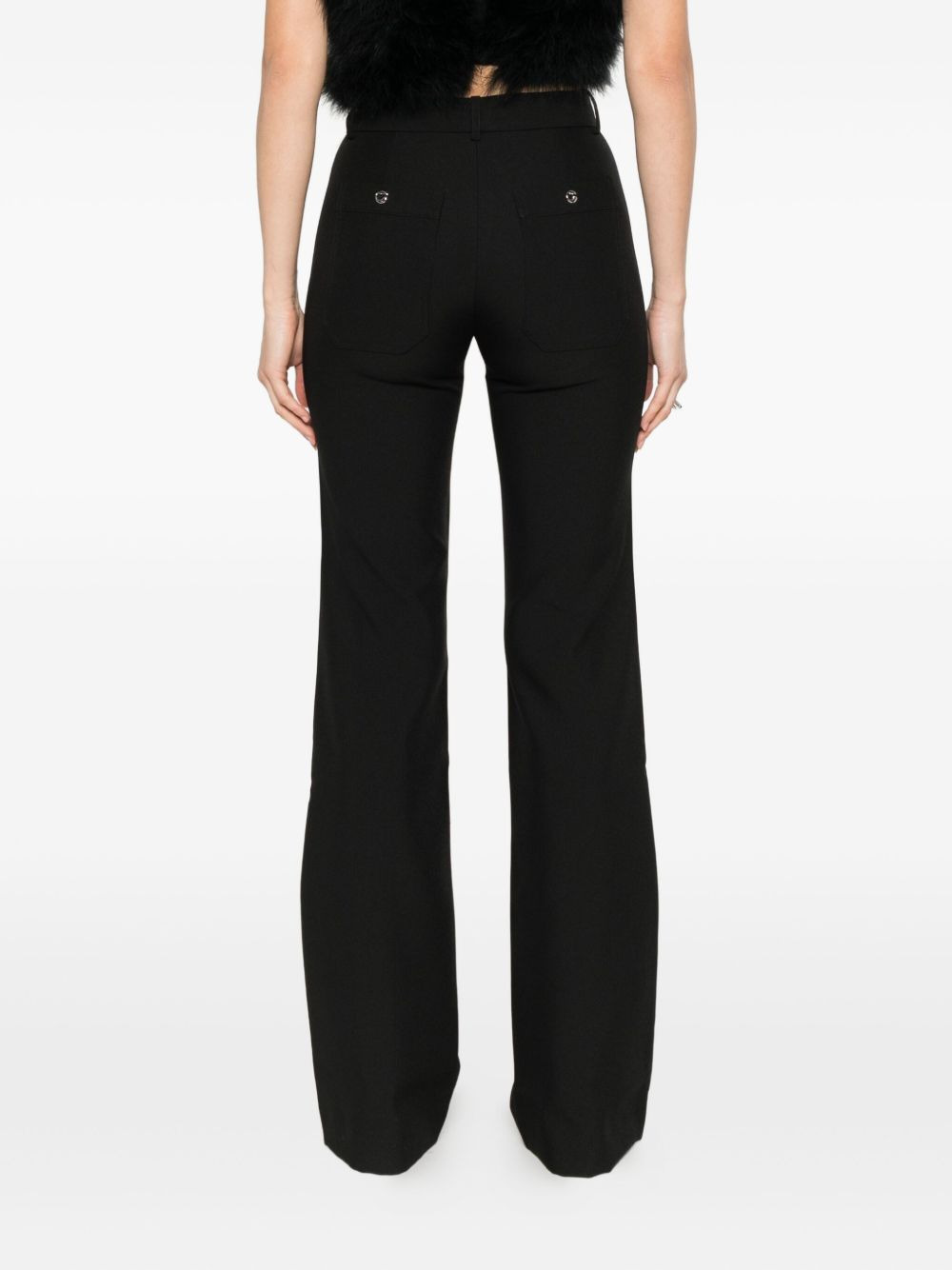 button-embellished tailored trousers - 4