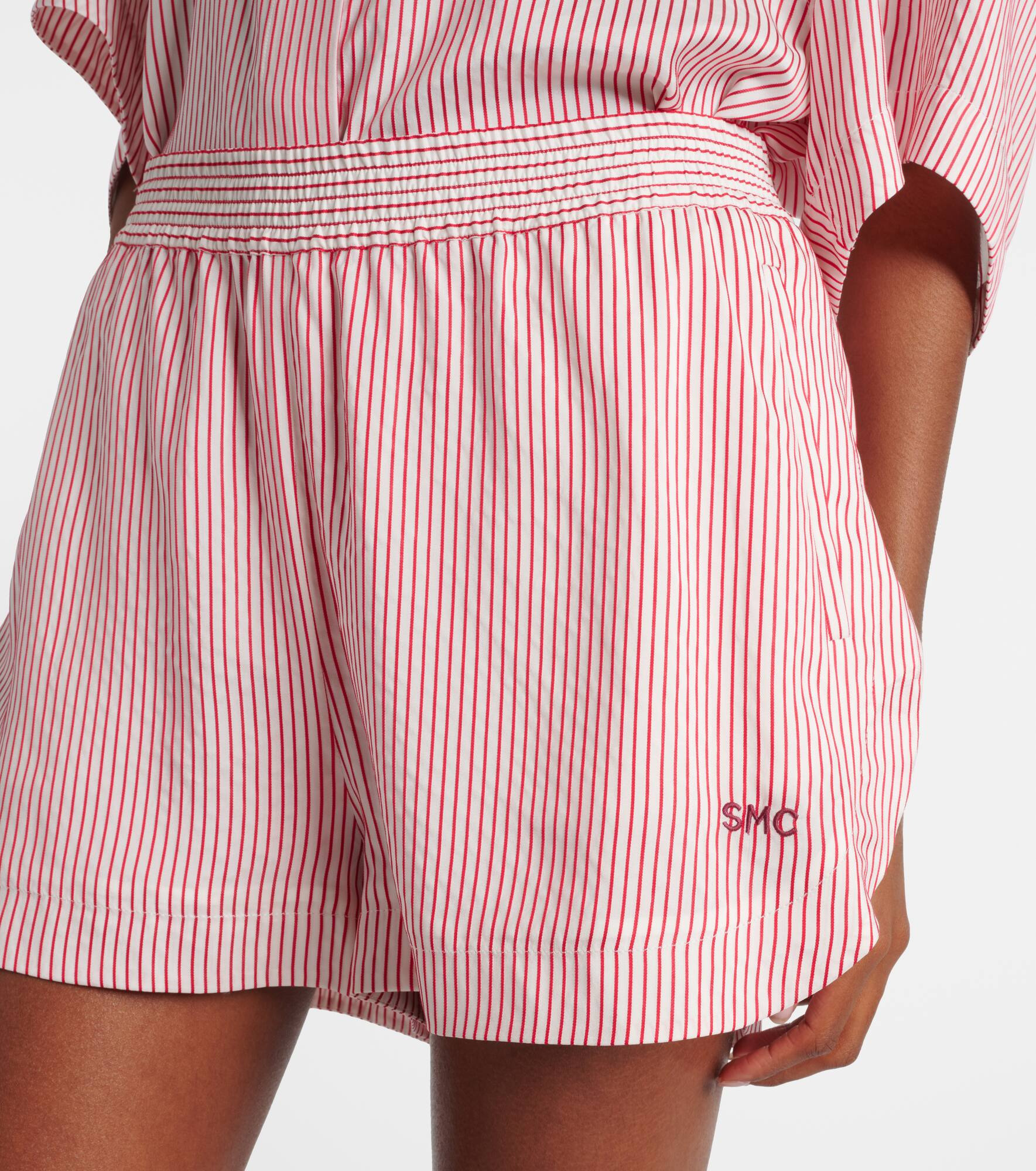 Striped silk shorts - 4