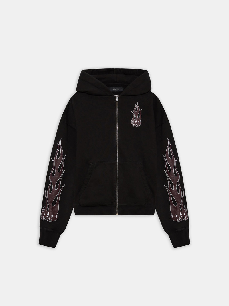 WOMEN'S MA FLAMES ZIP HOODIE 1