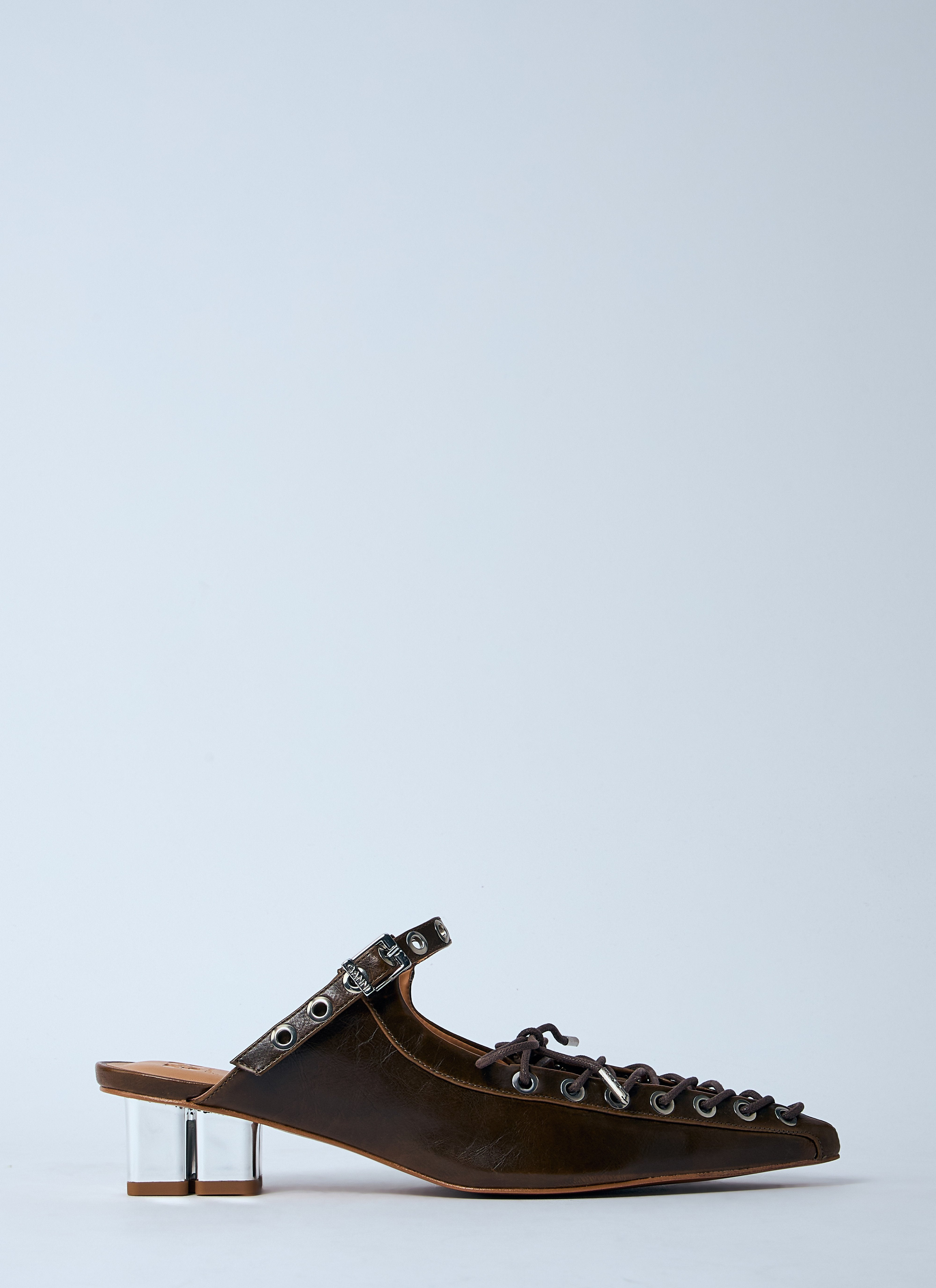 Ganni Women Eyelet Mules - 7