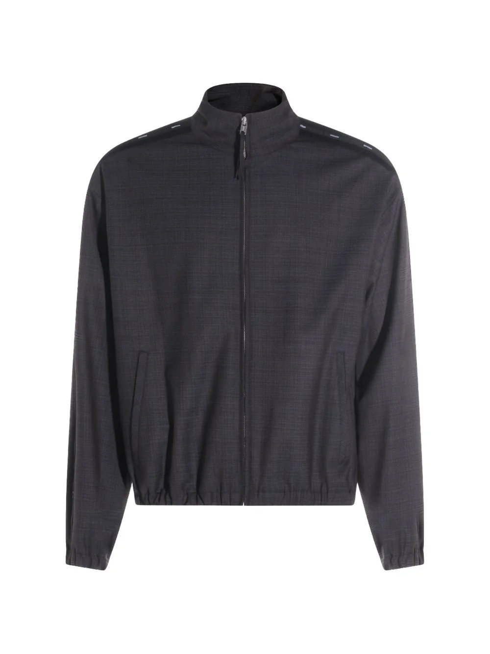 zip fastening bomber jacket - 1