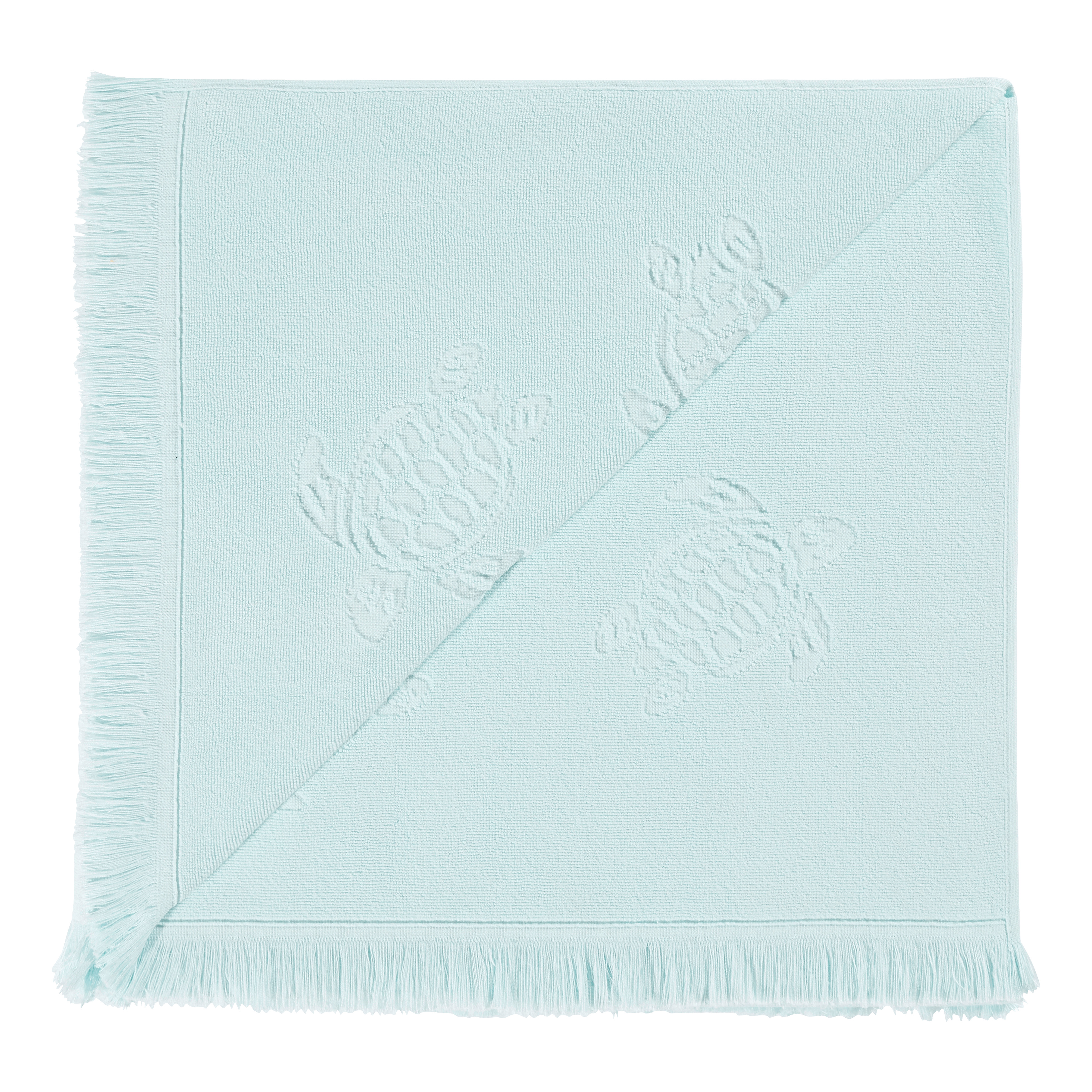 Beach Fouta in Organic Cotton Turtles Jacquard - 2