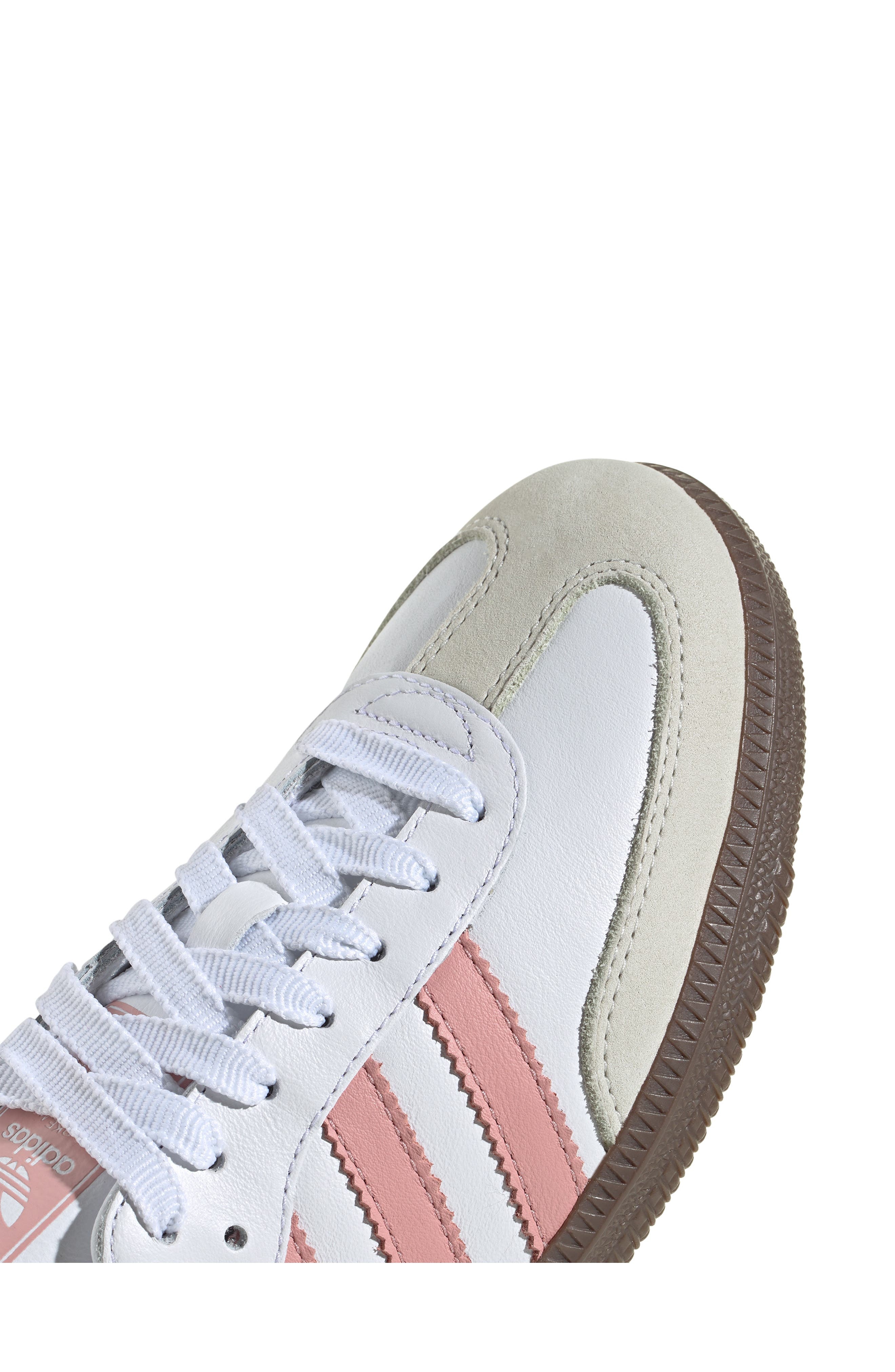adidas Samba OG Sneaker in White/Wonder Mauve/Off White at Nordstrom - 8