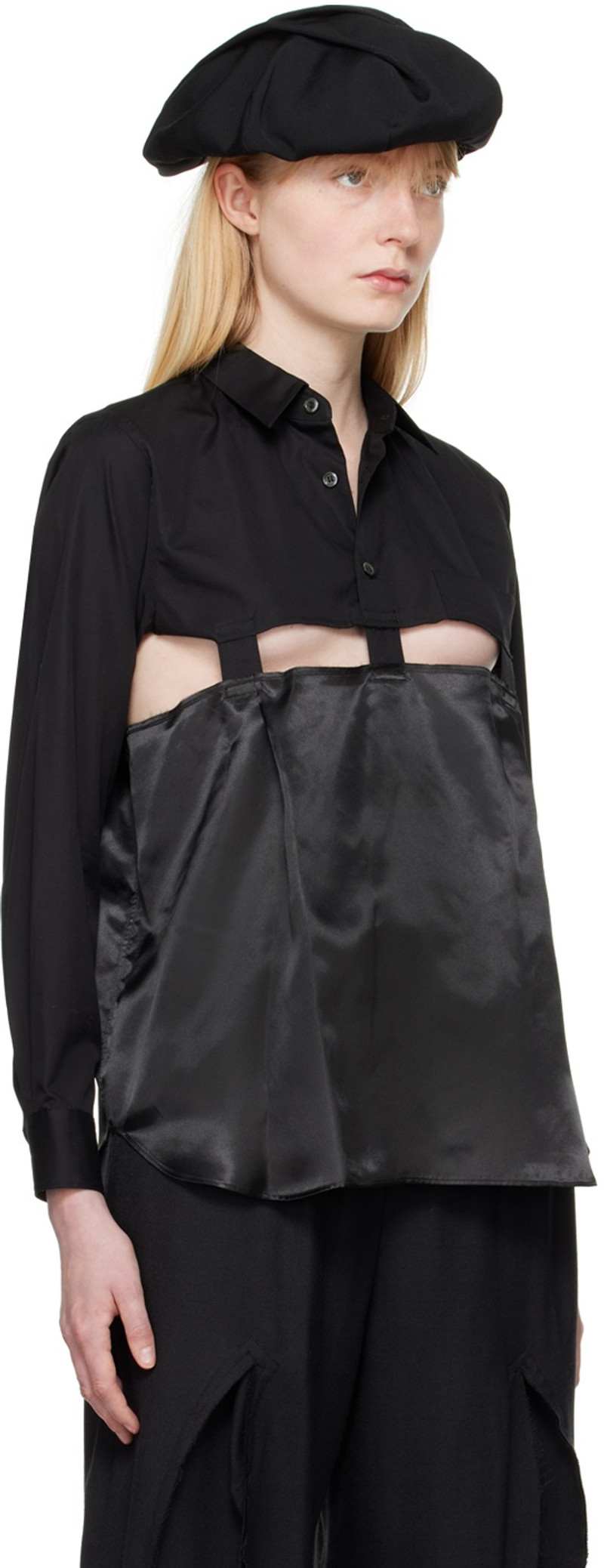 BLACK COMME des GARÇONS Black Cutout Shirt outlook