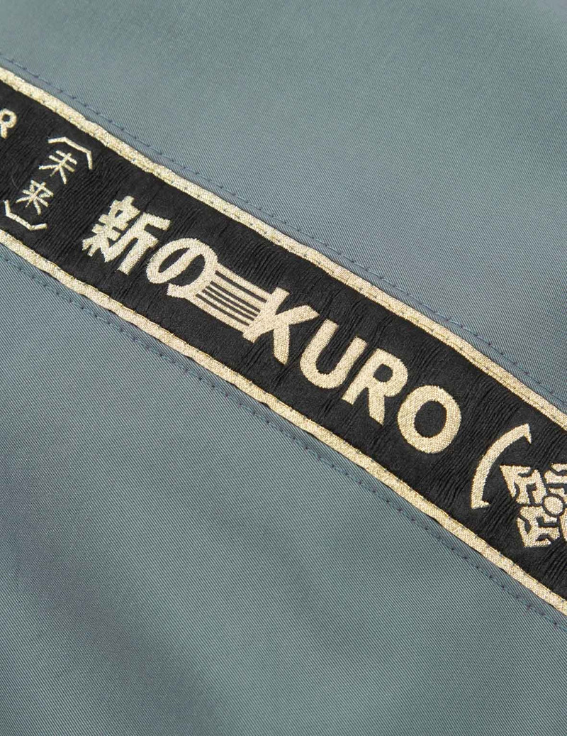 Gradient Kamon Embroidery Bomber Jacket 10