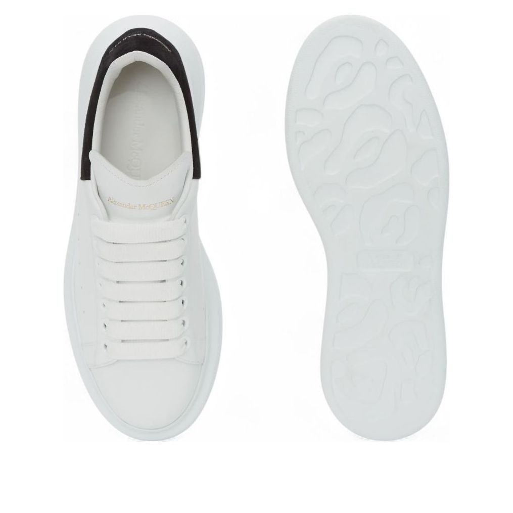(WMNS) Alexander McQueen Oversized Sneaker 'White Black' 2024 553770-WIEF1-9061 - 4