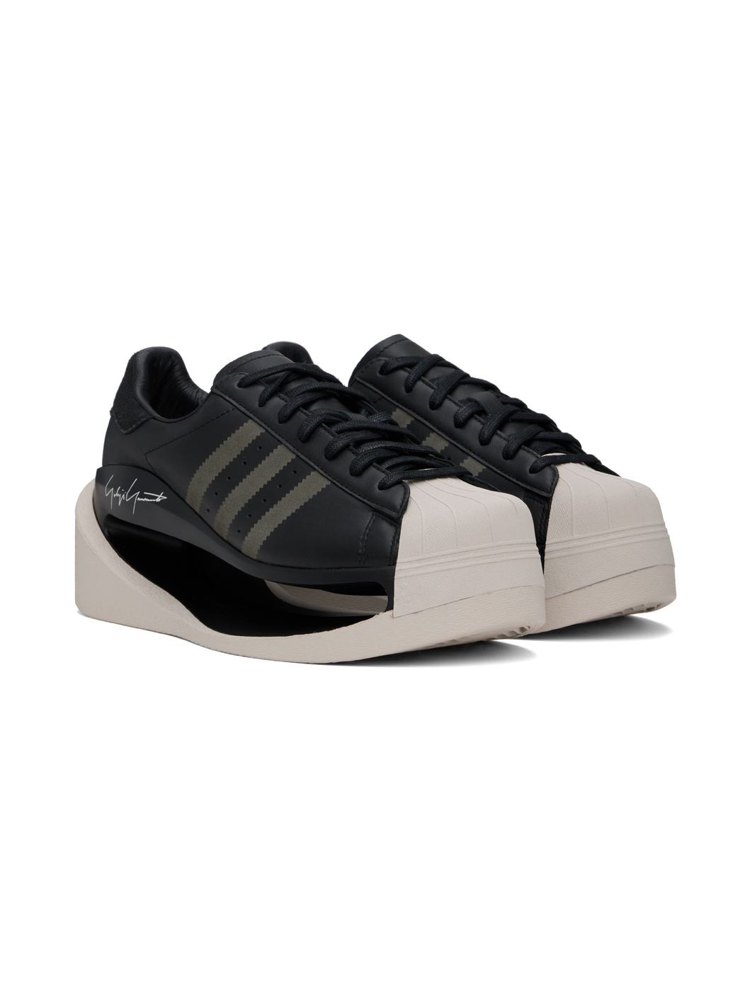 Black Gendo Superstar Sneakers - 4