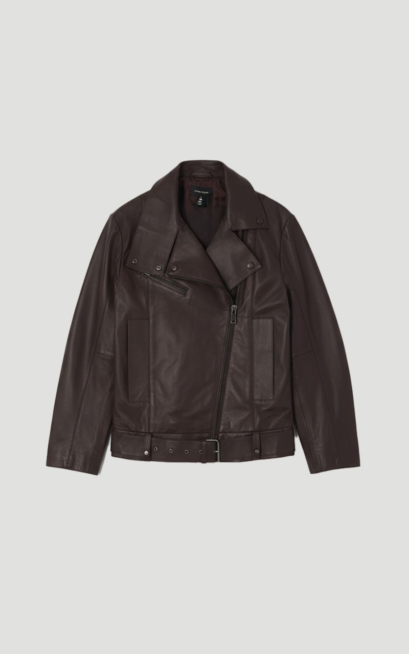 Leather Relaxed Biker Jacket 4