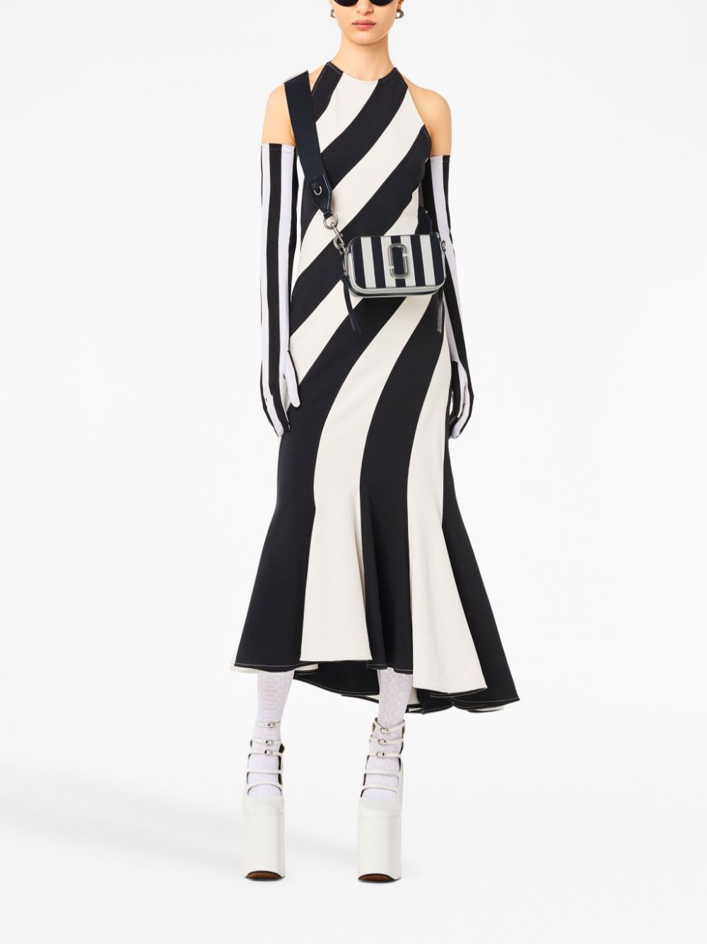 The Snapshot striped cross body bag - 2
