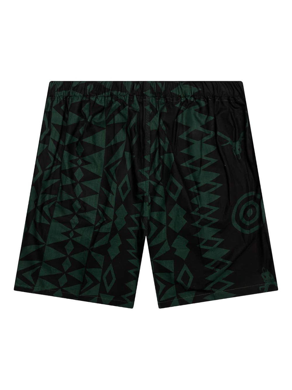 belted printed shorts - 2