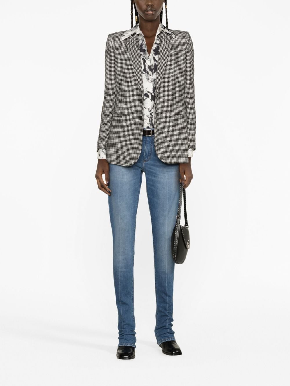 mid-rise flared jeans - 2