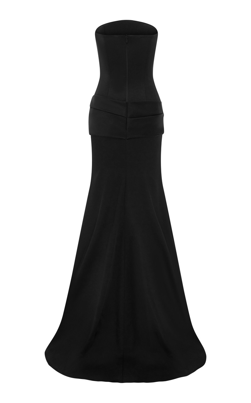 Strapless Corseted Gown black 3