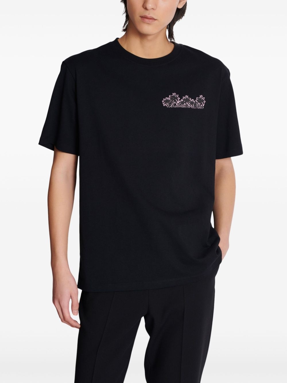 Club-print cotton T-shirt - 4