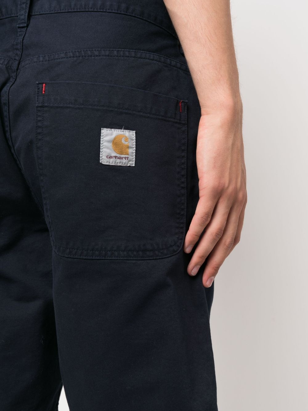 wide-leg cotton shorts - 5