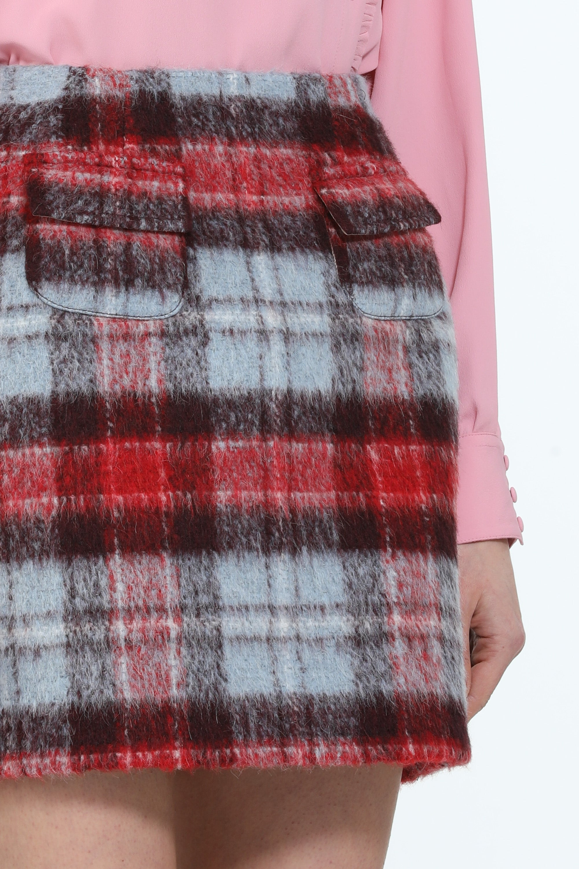 CHECKED MINISKIRT - 5