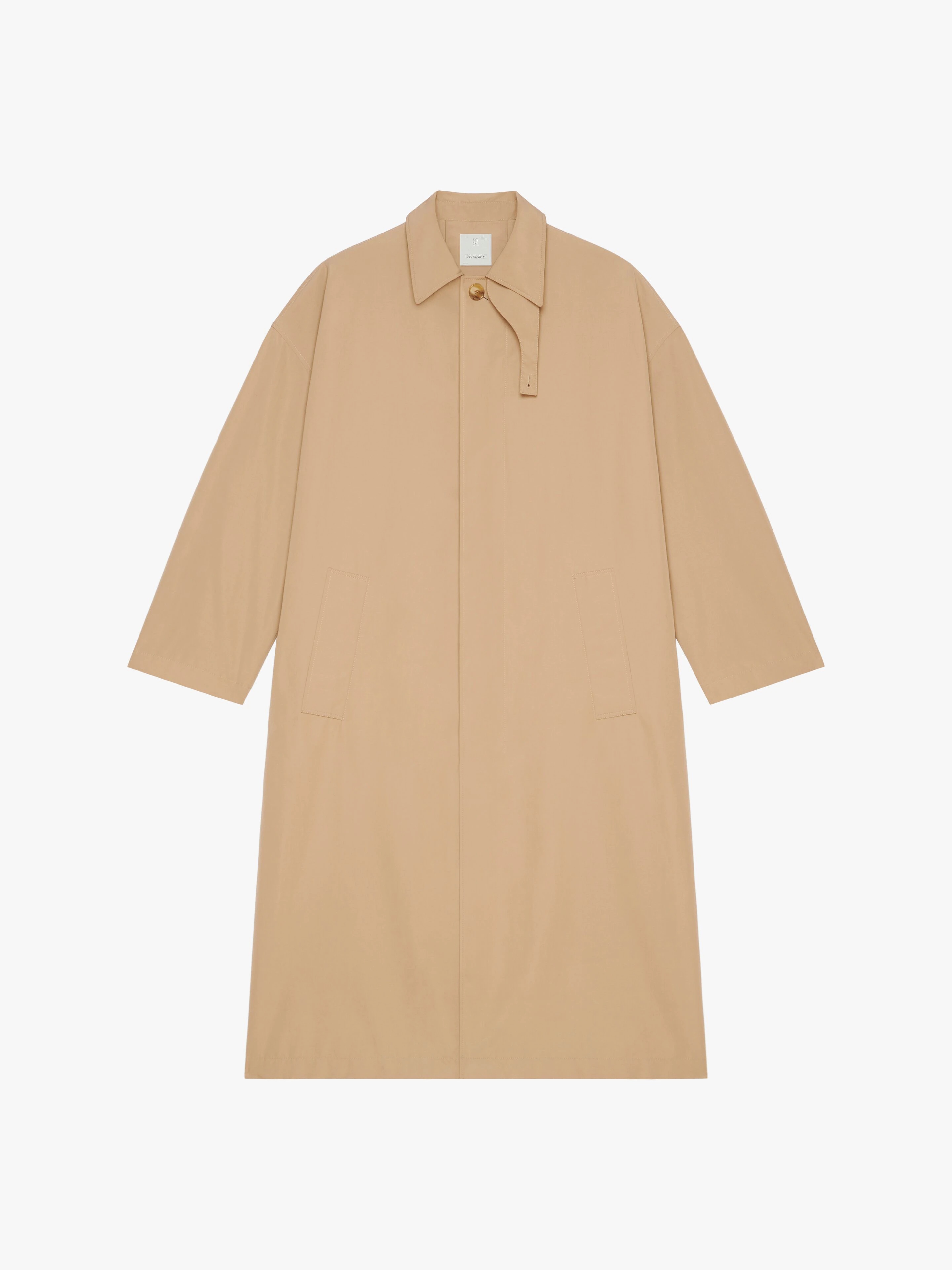 TRENCH COAT IN COTTON TAFFETA - 1
