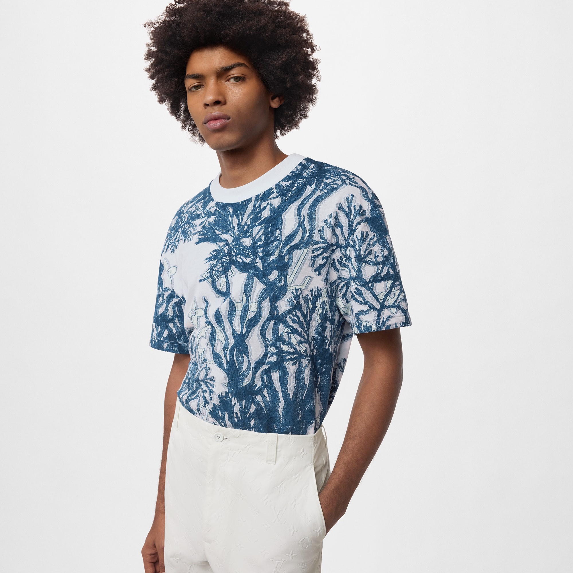 Graphic Cotton Short-Sleeved T-Shirt - 5