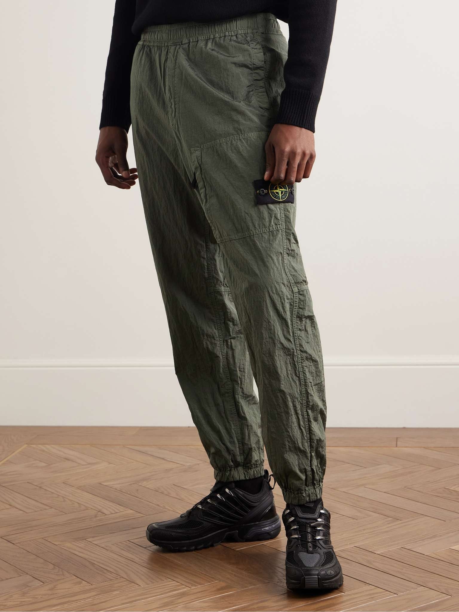 Tapered Logo-Appliquéd Nylon Metal Track Pants - 3