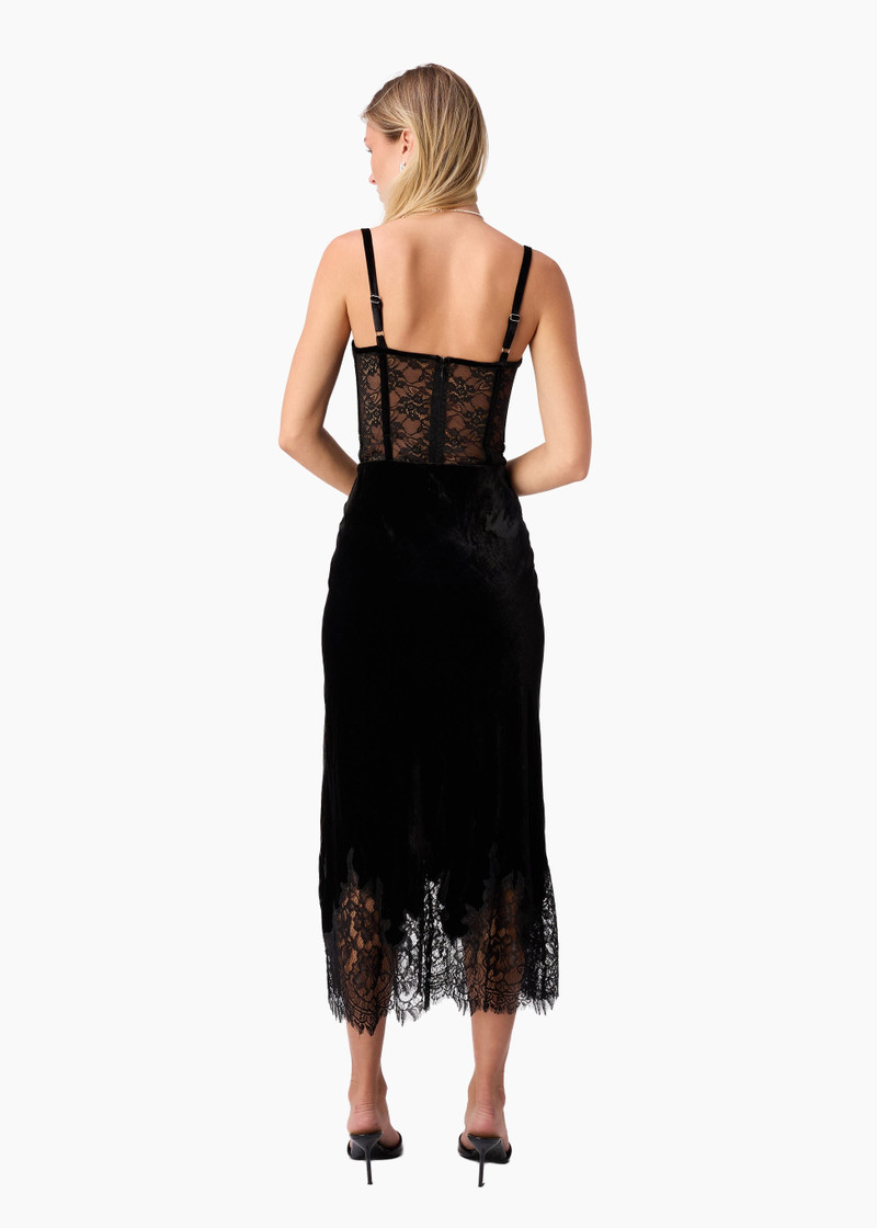 VALENTYNA VELVET CORSET BODYSUIT BLACK 6