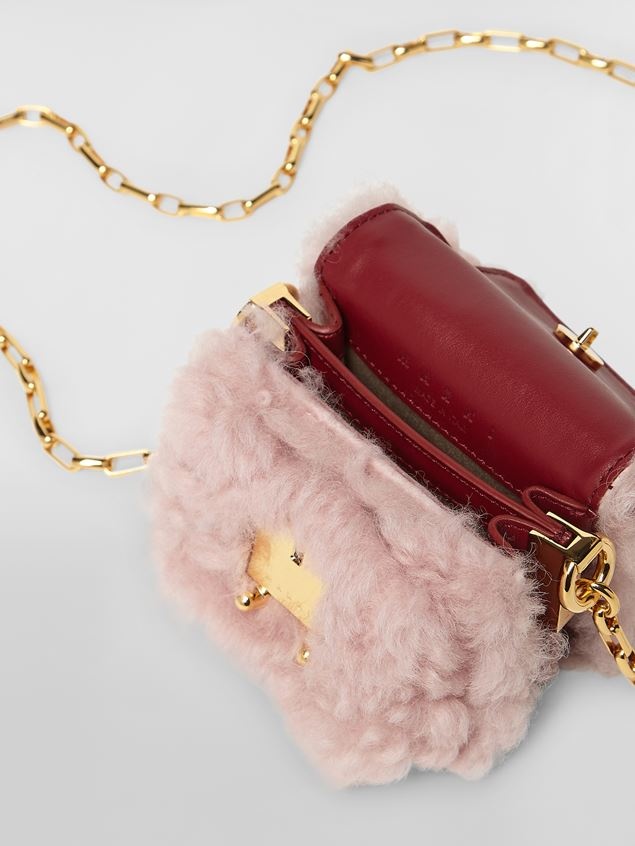 TRUNK BAG IN SHEARLING AND CALFSKIN - 5