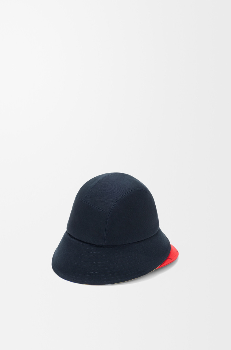 Loewe Multi-brim bucket hat in cotton canvas outlook