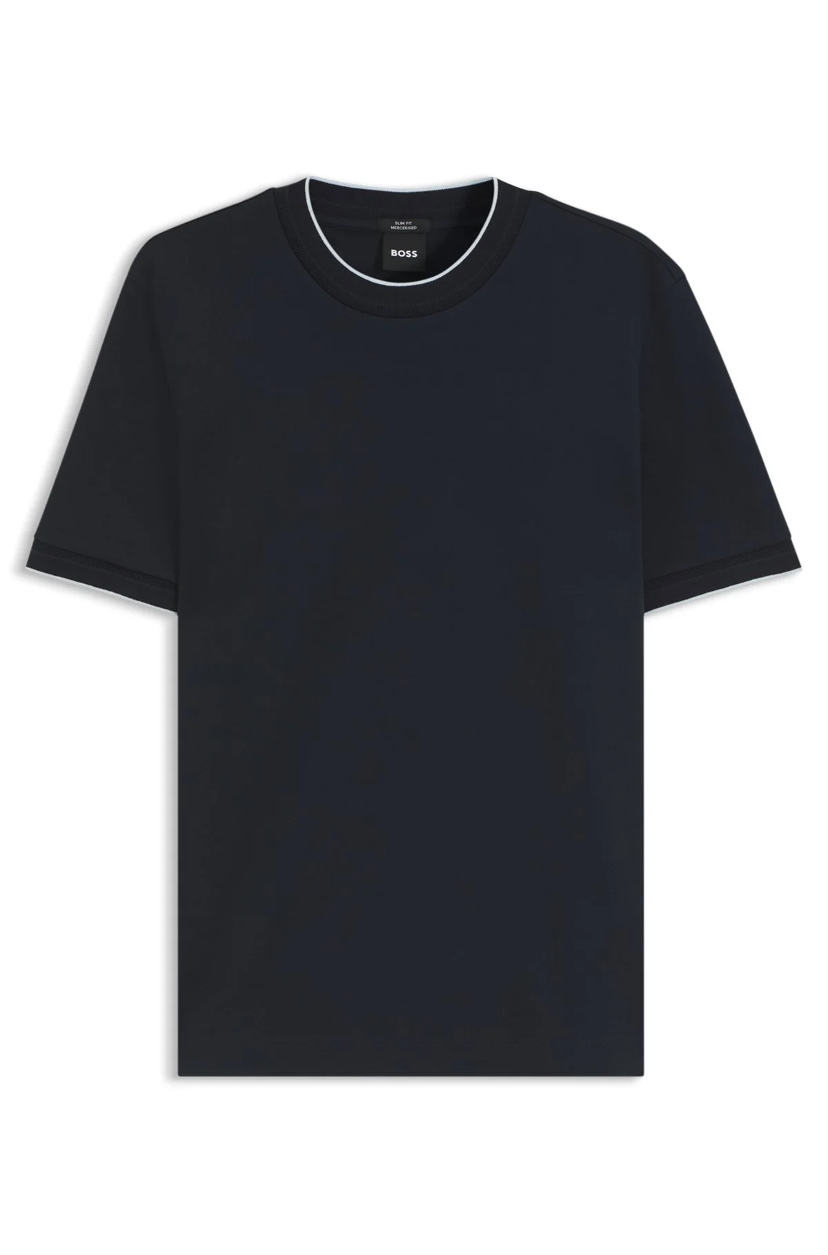 SLIM-FIT COTTON T-SHIRT WITH CREW NECK - 1
