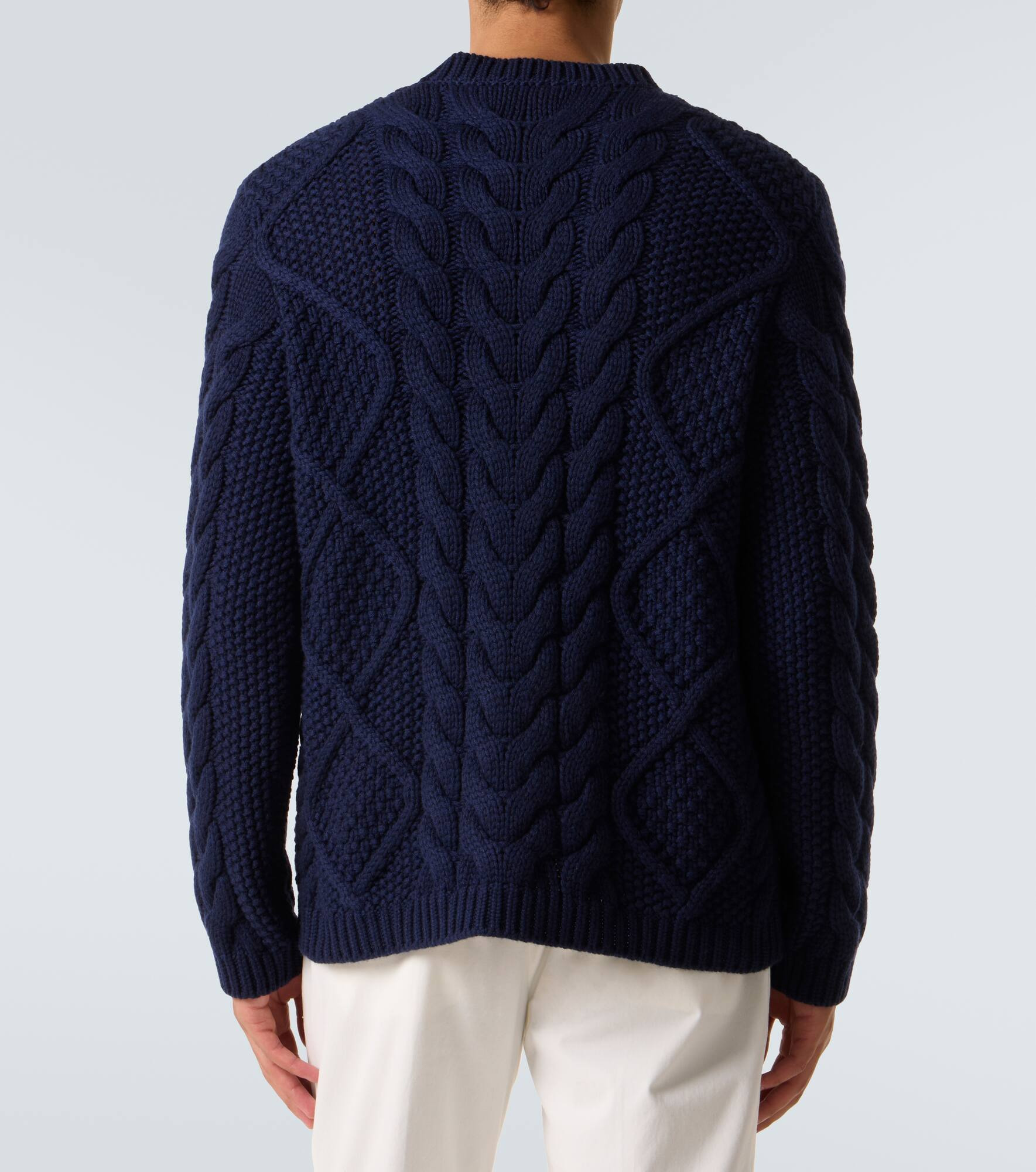 Cable-knit cashmere sweater - 4