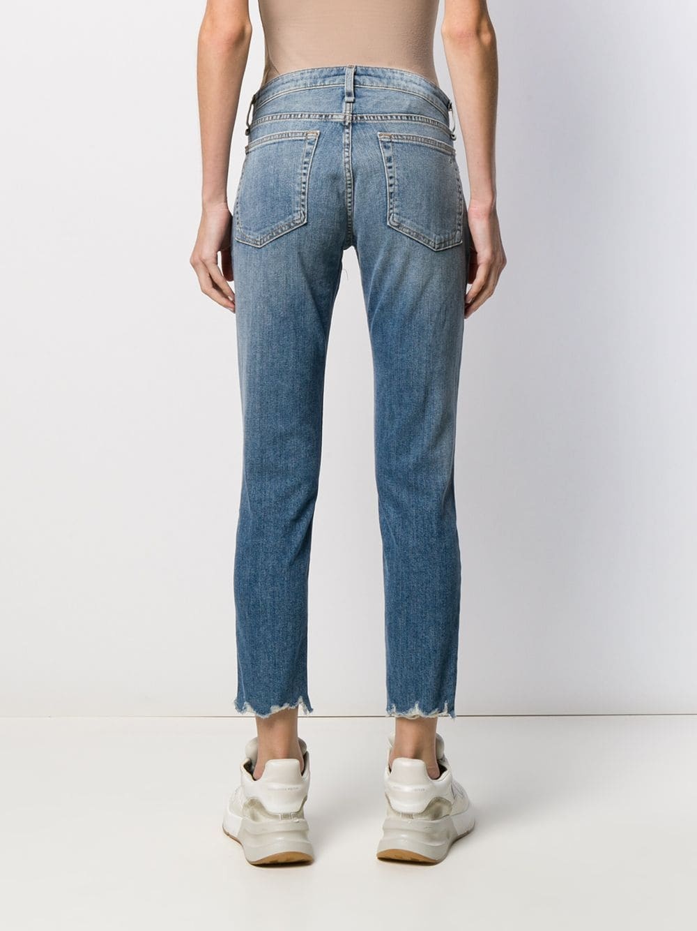 raw cuffs skinny jeans - 4