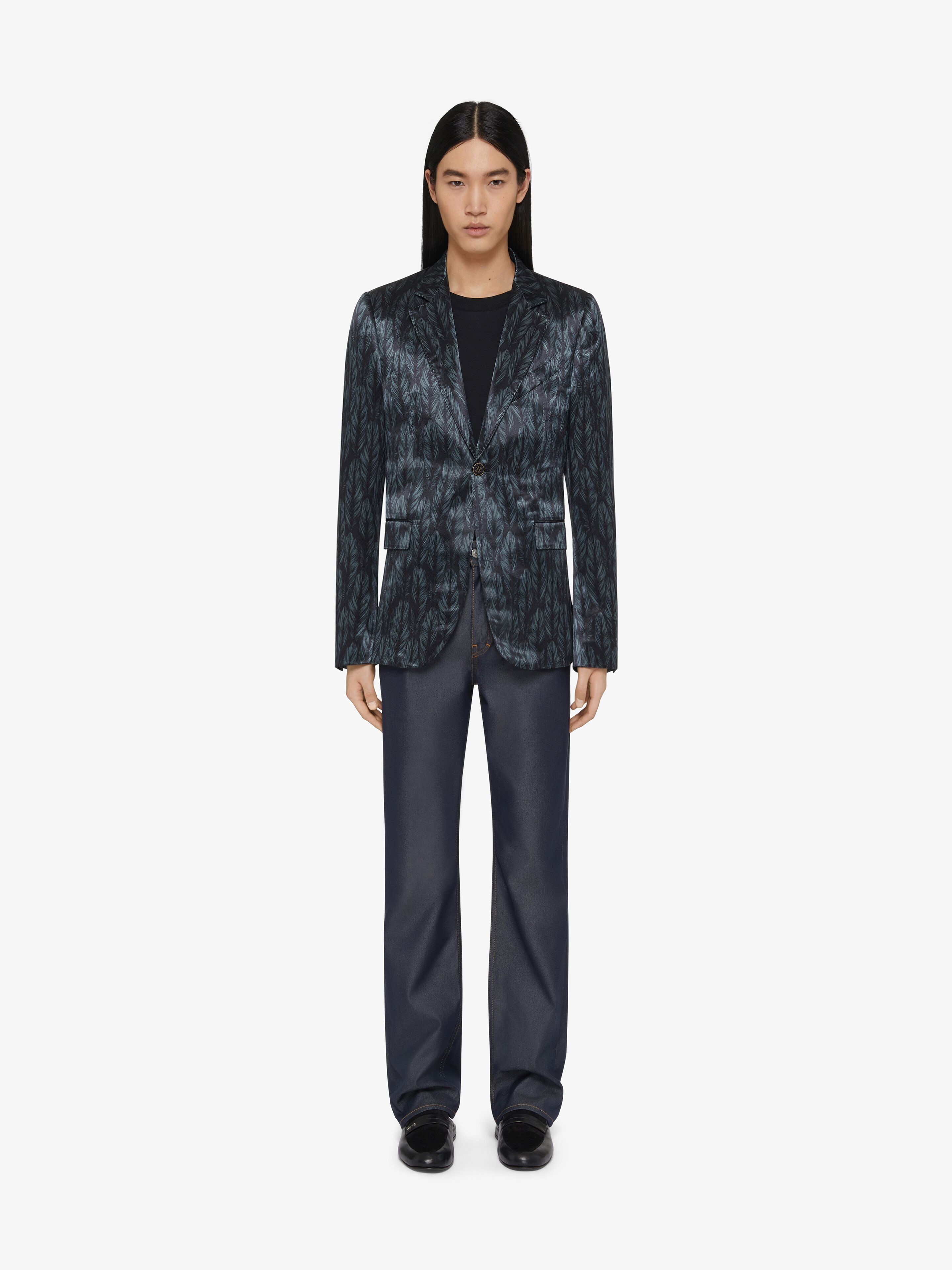 SLIM FIT JEANS IN DENIM SILK - 2