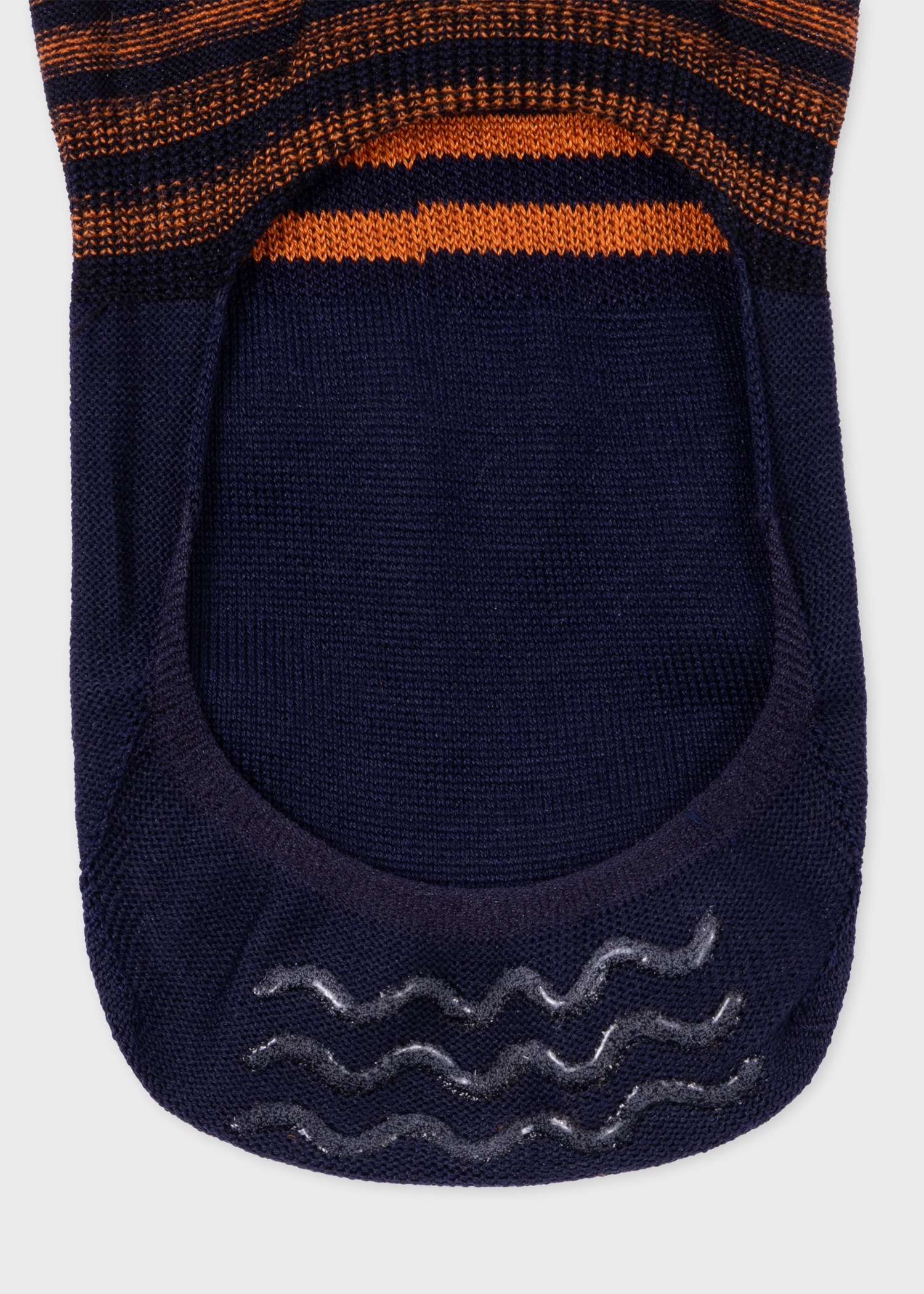 Navy Stripe Loafer Socks - 3