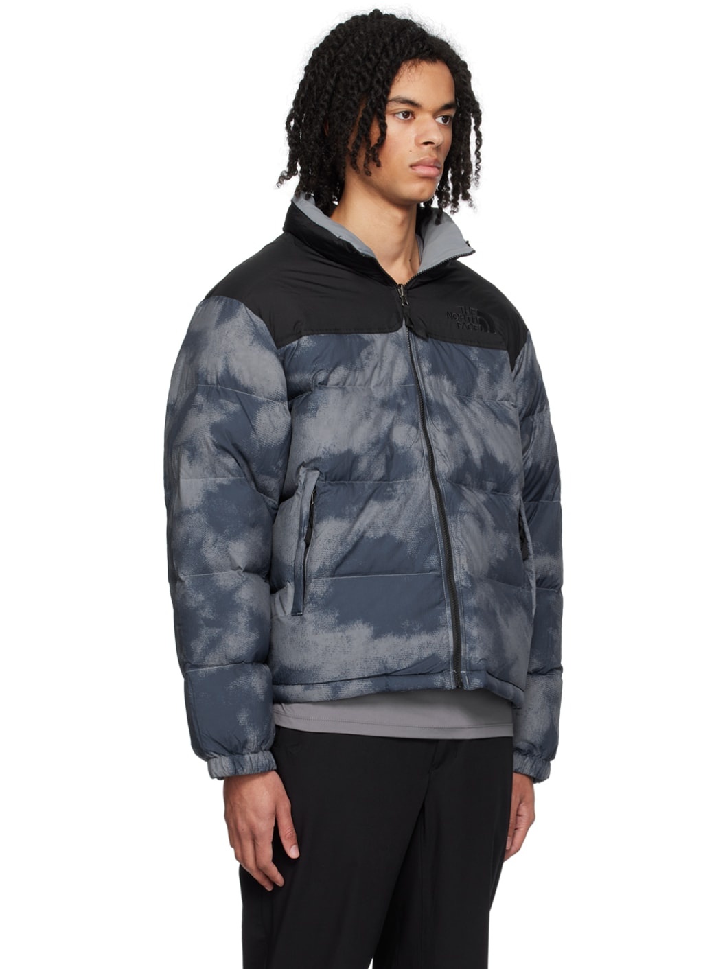 Blue 1992 Nuptse Reversible Down Jacket - 2