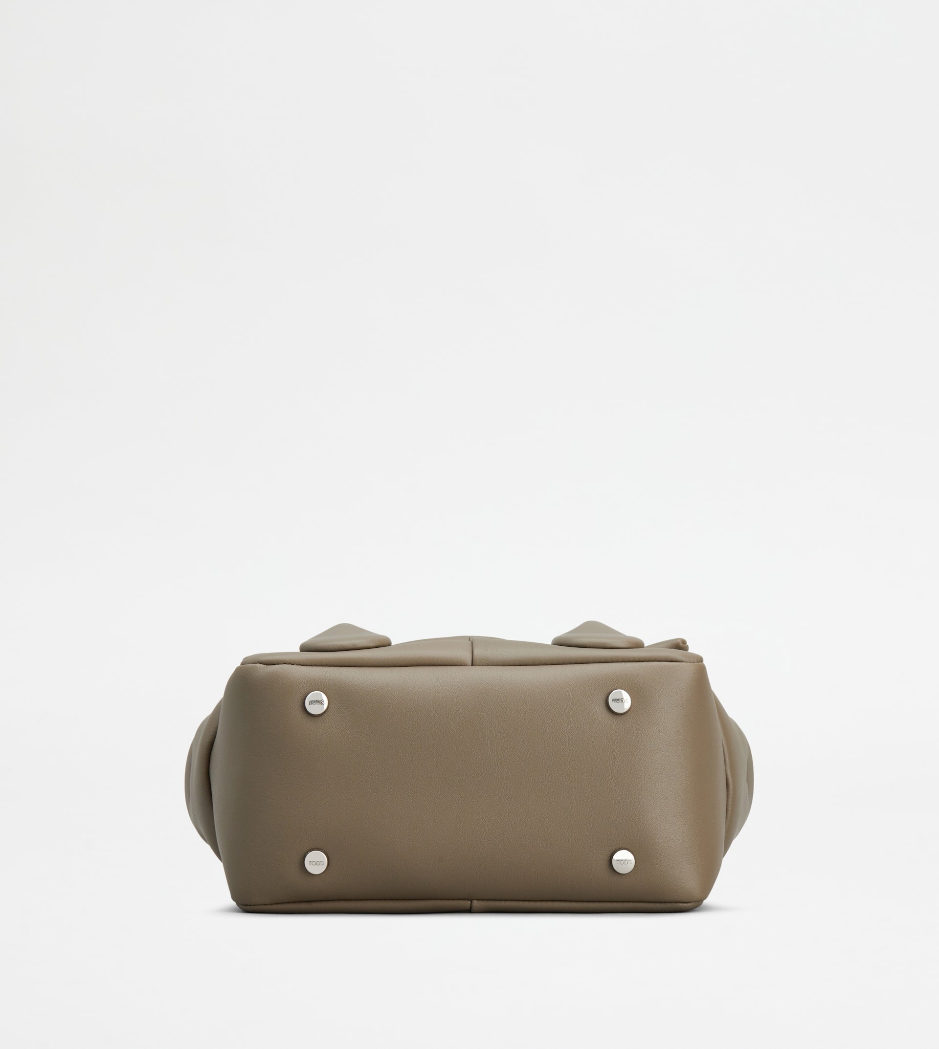 TOD'S DI BAG REVERSE IN LEATHER MINI - GREY - 4
