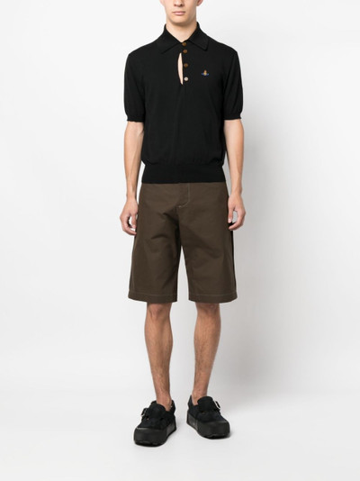 Vivienne Westwood Orb cut-out detail polo shirt outlook