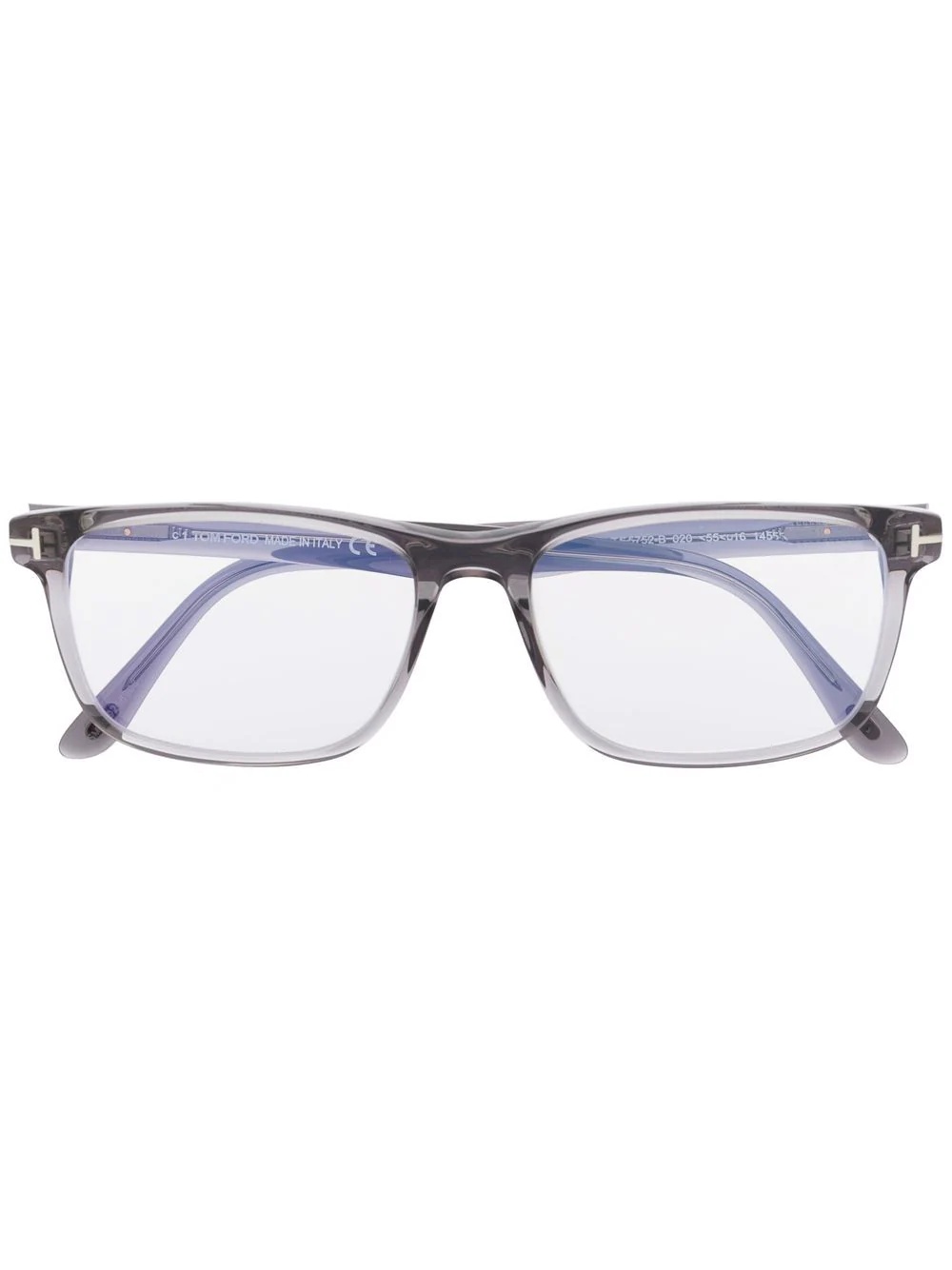 rectangular-frame glasses - 1