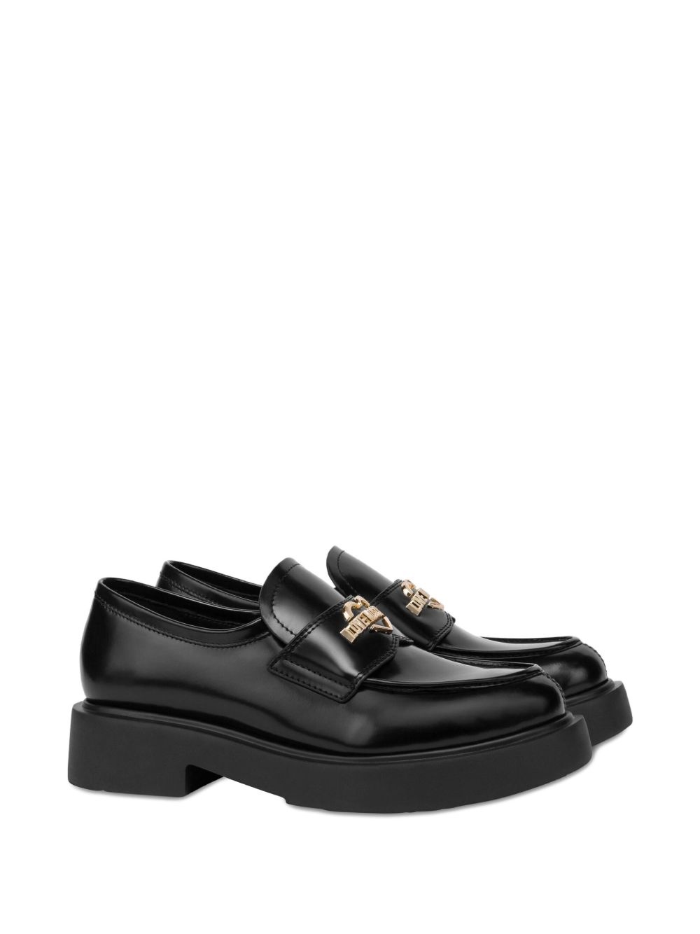 logo-plaque loafers - 2