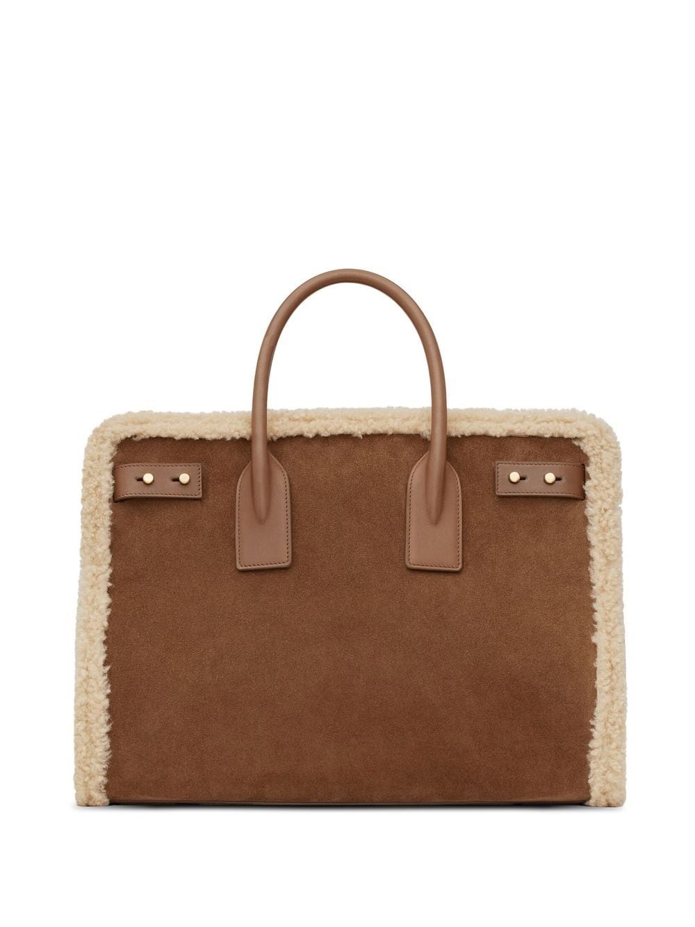 Sac du Jour shearling-trim tote bag - 2