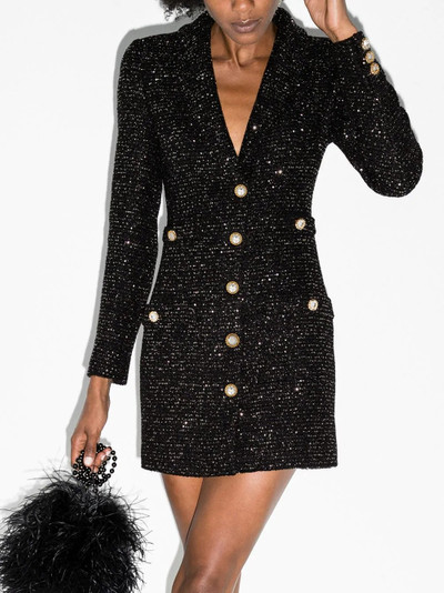 Alessandra Rich metallic tweed mini dress outlook