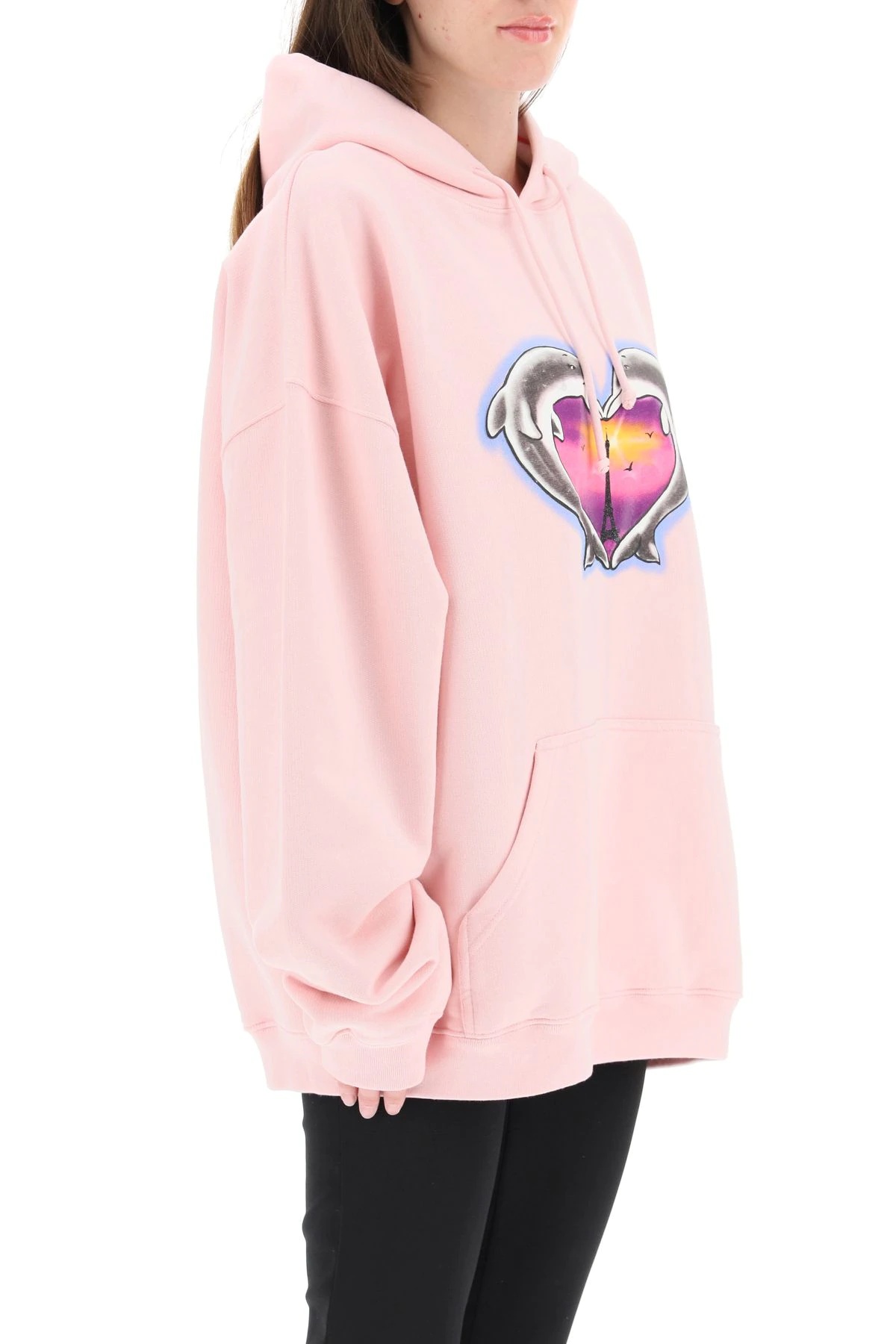 DOLPHINS HOODIE HEART LOGO - 3